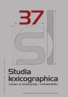 Studia lexicographica